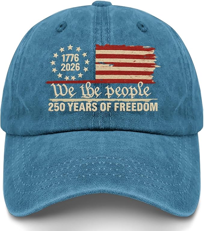 U.S. 250th Anniversary 250 Years Freedoms 1776-2026 Baseball Hats Funny
