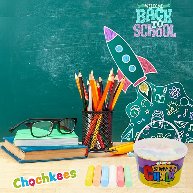 36 Jumbo Sidewalk Chalk, Jumbo chalk great - Image 4