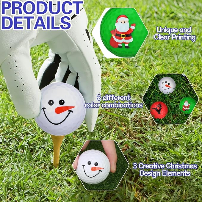 Jenaai 12 Pack Funny Golf Balls Easter Bunny Egg Colored Golf Balls Gifts, Novelty Coquette Weeding Sport Golfing Accessories for Men Women, Best Man, Bridesmaid