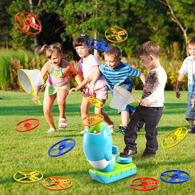15 PCS Flying Disc Launcher Outdoor Indoor Game Toys Gifts - Image 3