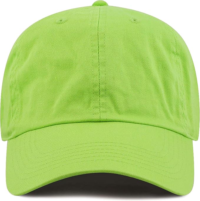 Cotton Baseball Cap Dad Hat – Washed Low Profile Adjustable Hat for Men Women Casual Outdoor Running Golf