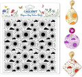 CHGCRAFT Sun and Cloud Polymer Clay Texture Sheets Geometric Pattern Silicone by chgcraft