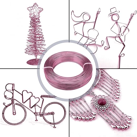 3mm Aluminum Craft Wire, 50 Feet 9 Gauge Bendable Anodized Metal Wire - Image 7