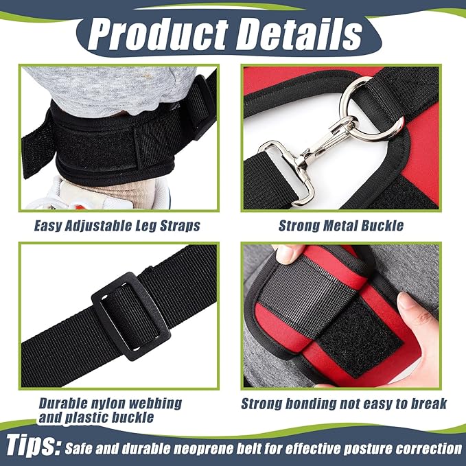 Wettarn Baseball Training Aid Softball Training Harness Baseball Practice Equipment for Stepping Out Leg Pulling Out Overstriding Lunging