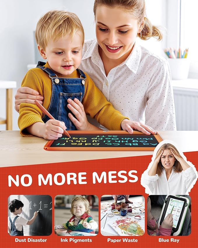 KOKODI LCD Writing Tablet, 12 Inch Colorful Toddler Doodle Board Drawing Tablet - Image 4