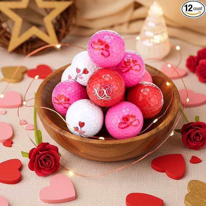 Jenaai 12 Pack Funny Golf Balls Easter Bunny Egg Colored Golf Balls Gifts, Novelty Coquette Weeding Sport Golfing Accessories for Men Women, Best Man, Bridesmaid