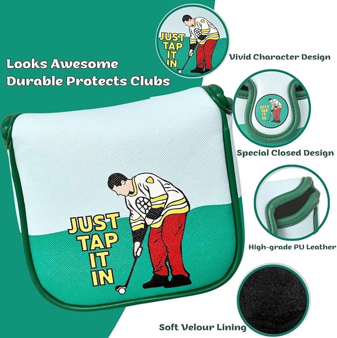 Funny Golf Putter Headcover, Perfect Golf Gift for Men and Women, Golf Accessories for Golfers