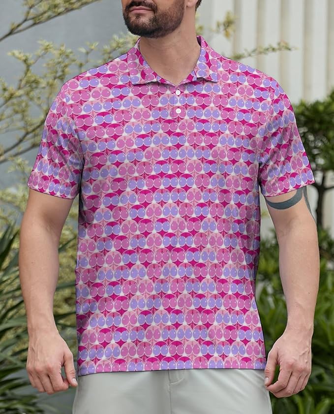 Mens Golf Shirts Golf Polo Shirts for Men Short Sleeve Polo Shirts Golf Gifts