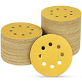 100PCS 5 Inch 8 Hole Sanding Discs 220 Grit by POTUINOM