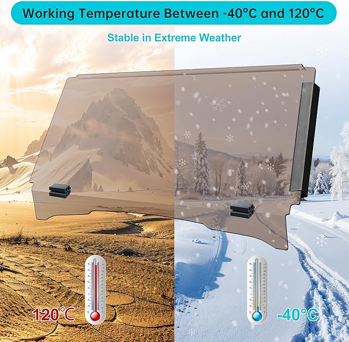 10L0L Golf Cart Windshield for EZGO TXT Gas and Electric 1995-up, Foldable Golf Cart Windscreen, Anti-UV and Impact Resistant, Clear/Tinted