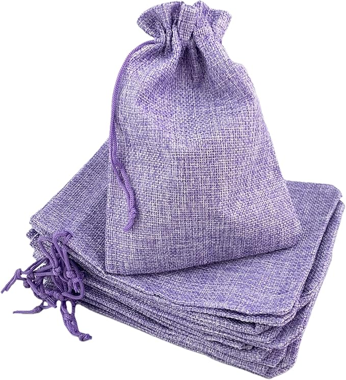 Palmhomee Pack of 12 Burlap Gift Bags by Palmhomee