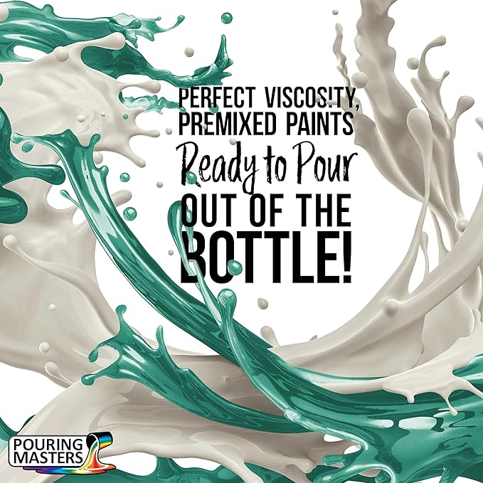 Pouring Masters Peppermint Metallic Pearl Ready to Pour Acrylic Pouring Paint - Image 2