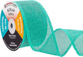 Mandala Crafts Turquoise Burlap Ribbon 2 Inches Wide Jute Ribbons by MandalaCrafts