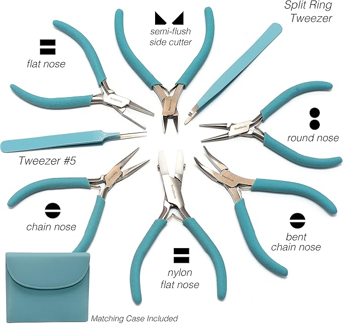 The Beadsmith Fashion Color Pliers – Set of 8 Slimline Color-Coordinated Tools - Image 3
