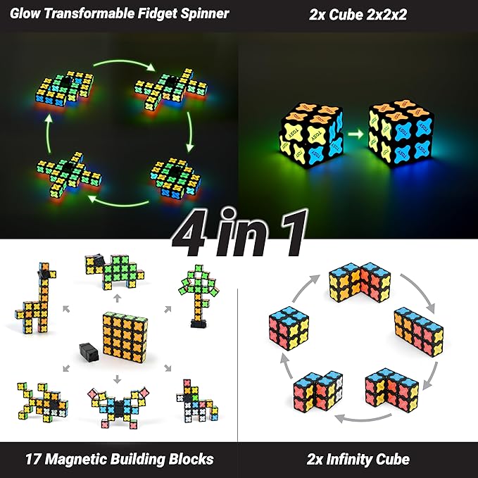 TOSY Magnet Fidget Spinner Glow - Image 4