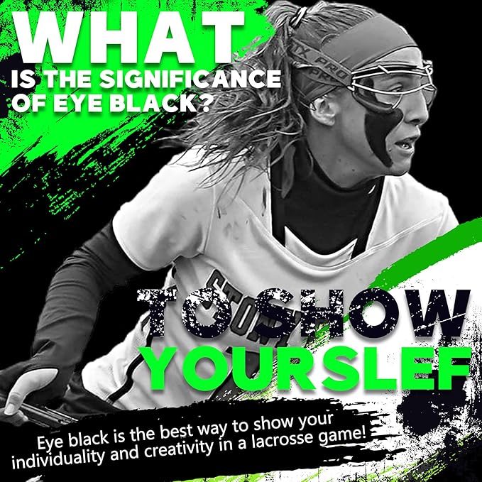 Eye Black Stick,Anti-Glare Eye Black for Baseball Softball Football Hockey Lacrosse,Sweat-Proof Eye Black Grease Paint for Adults Kids,Smooth & Long Lasting,Rich Full Coverage Color,.67 oz