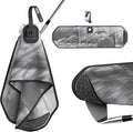 BUNX Magnetic Golf Towel - Sponge Club Scrubbing Pad with Quick Release Tablet - Patent Pending Golf Cart Accessories - Microfiber Towel Golf Accessories for Men (LEE Trevino)