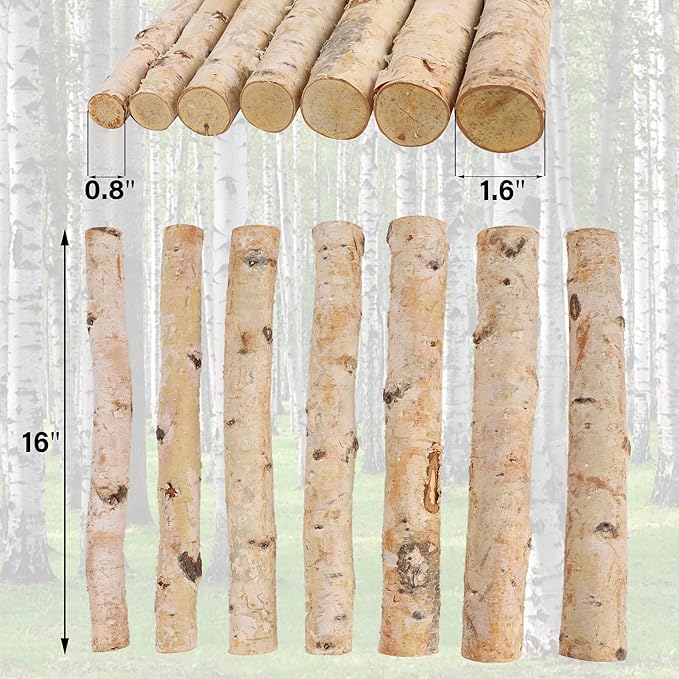 12-Pack White Birch Logs for Fireplace - Image 3
