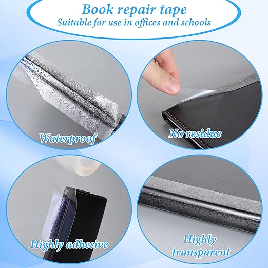 Clear Book Binding Tape 2 Inch Wide Archival Safe Acid-Free Book Repair Tape - Image 2