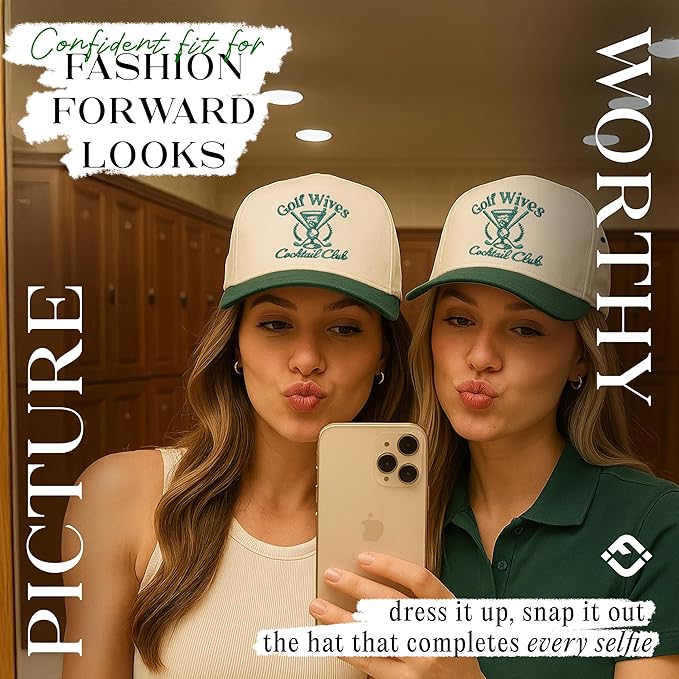 Funky Junque Trucker Hat Women Men 2-Tone Baseball Cap – Vintage Western Style Embroidered Snapback, Premium Cotton Blend