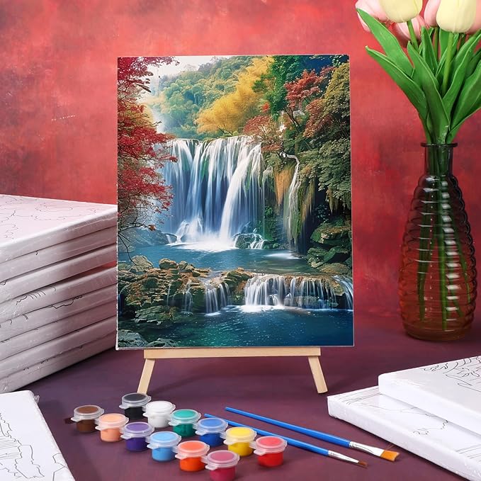 Zhanmai 12 Pack Pre Drawn Canvas - Image 9