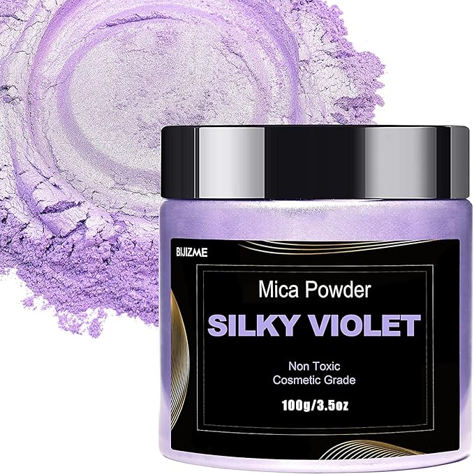 Violet Mica Powder Pigment -Cosmetic Grade Metallic Mica Powder by BIJIZME