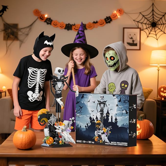 Horror Skull Building Set, Before Christmas Haunted House Building Blocks Set - Image 8