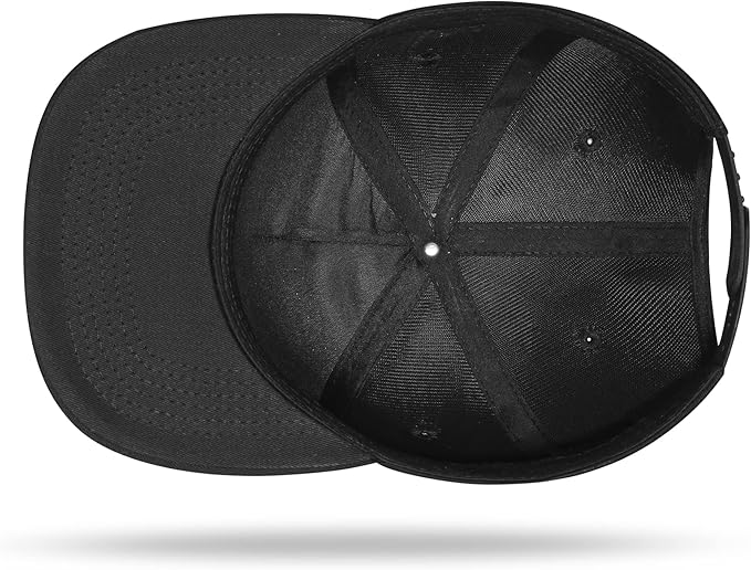 UALON Baseball Cap, Snapback Trucker Hat for Men & Women with American Flag and Adjustable, Breathable Mesh, Flat Bill Hats
