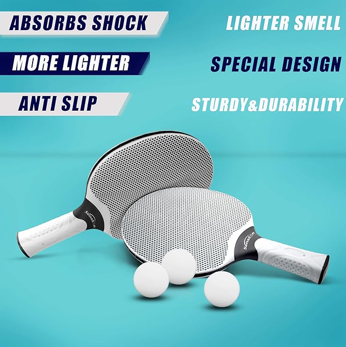 Senston Table Tennis Rackets Set, Professional Ping Pong Paddle Set - Image 4
