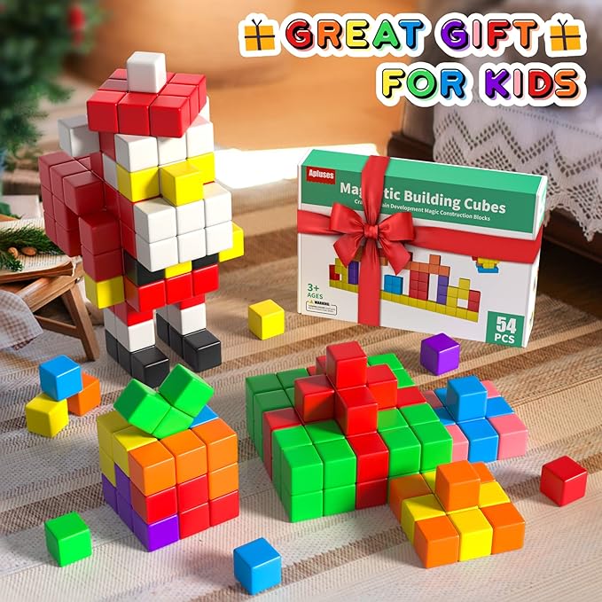 54 PCS Magnetic Blocks, Magnetic Building Blocks - Image 5