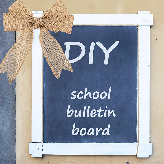 Chuangdi 20 Yard 3 Inches Burlap Ribbon Wide Jute Ribbon Natural Burlap Fabric - Image 6