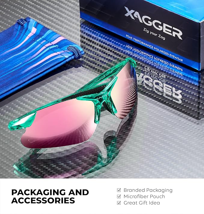 Xagger Kids Youth Polarized Sports Sunglasses for Boys Girls Baseball Softball Glasses TR90 Frame