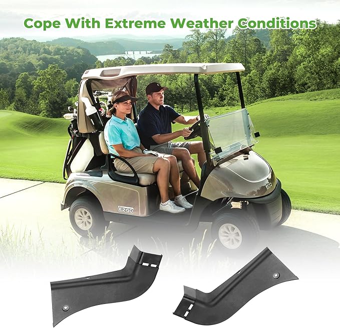 10L0L Golf Cart Front Side Guard Set - Driver Side & Passenger Side Replacement Parts Compatible with EZGO RXV Golf Cart Models, Rugged and Durable, OEM# 601257 & 601258