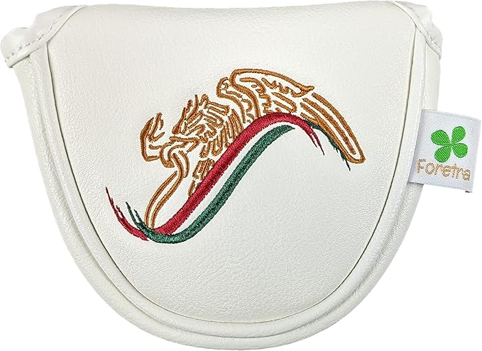 Foretra Mexico Driver Headcover Golf Club Covers Blade Mallet Putter Cover Alignment Stick Holder Hybrid Fairway Wood Head Cover Mexican Style Novelty Golf Accessories for Most Brands