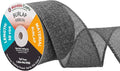Mandala Crafts Gray Burlap Ribbon 2.5 Inches Wide Jute Ribbons by MandalaCrafts