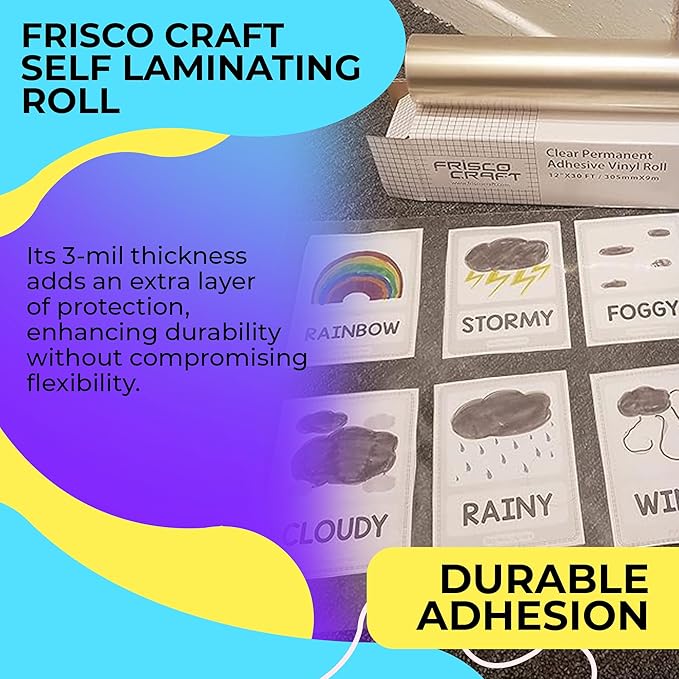 Frisco Craft Matte Clear Self Adhesive Laminating Roll - Image 6