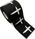 Cross Sports Athletic Tape 2 in x 30 ft 100% Cotton Christian Gift God Jesus Bible Verse Faith White Black Wrap Brace Wrist Ankle Finger Football Baseball Soccer Wrestling (1 Qty: Distressed Black)