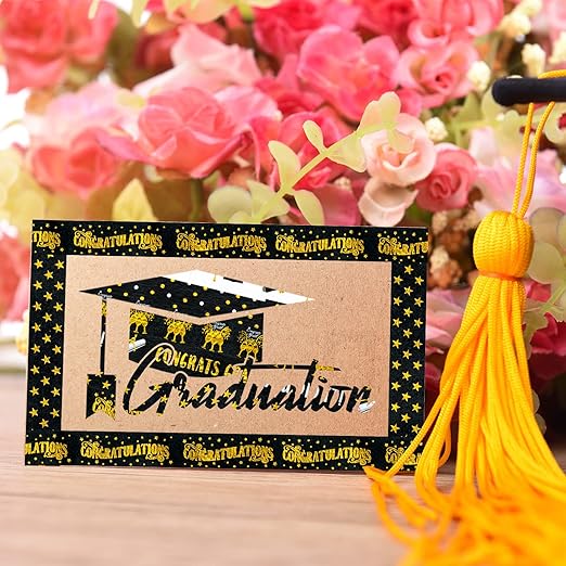 Whaline 12 Rolls Graduation Washi Tape Black Foil Gold 2025 Grad Washi Masking - Image 7