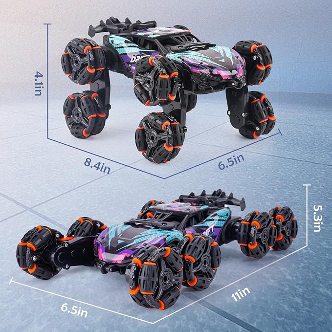 Cool 8 Wheels Hand Controlled RC Stunt Car Toys, Xmas Gifts and Birthday - Image 9