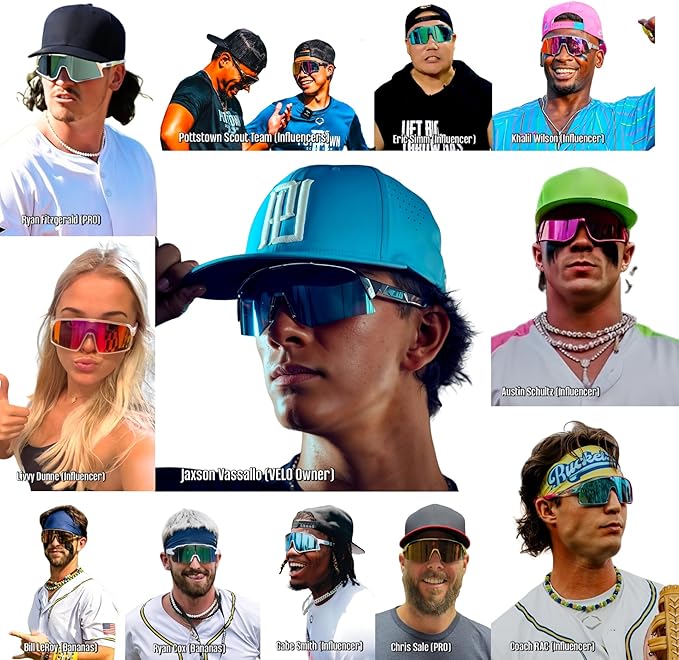 VELO Shades – Gamer – Baseball/Softball Sunglasses – By Jax at The Bullpen Training