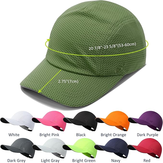 GADIEMKENSD Women's Race Day Running Cap Performance Mesh Hat - Excellent Ventilation, Lightweight, Reflective Safety