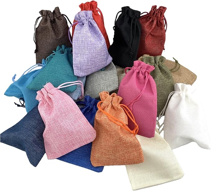 Palmhomee Pack of 20 Burlap Gift Bags - Image 4