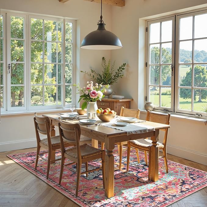 Lahome 6x9 Area Rugs Machine Washable Area Rugs - Image 3