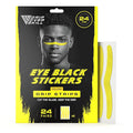 DRIP Strips Pro-Grade Eye Black Stickers, 24 Pack, Natural Flex & Stretch Eye Black Face Strips, Breathable, Sweat-Proof, Eye Black Football, Baseball, Softball, Lacrosse, Banana Yellow Grit Strip