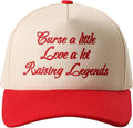 MIRMARU Two-Tone Vintage Canvas Trucker Hats for Men & Women, Adjustable Size Baseball Caps with Trendy Embroidered Design