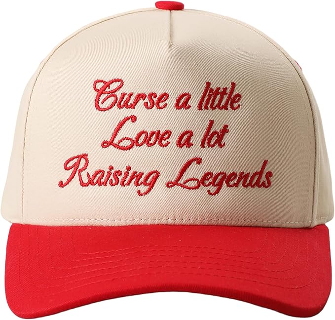 MIRMARU Two-Tone Vintage Canvas Trucker Hats for Men & Women, Adjustable Size Baseball Caps with Trendy Embroidered Design