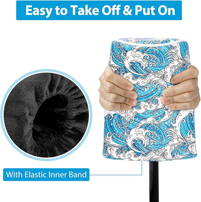 Funny Golf Driver Covers PU Leather Barrel Driver Golf Headcover Palm Trees Golf Club Covers for Club Protection
