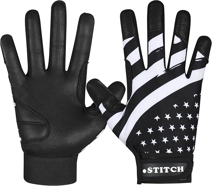 USA Flag Baseball Batting Gloves & Softball Glove American Flag Batting Gloves Youth Kids Baseball Batting Glove Youth Men Adult & Unisex