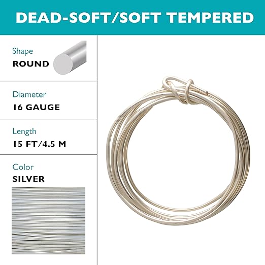 The Beadsmith Wire Elements Craft Wire – Tarnish Resistant, Soft Temper - Image 2