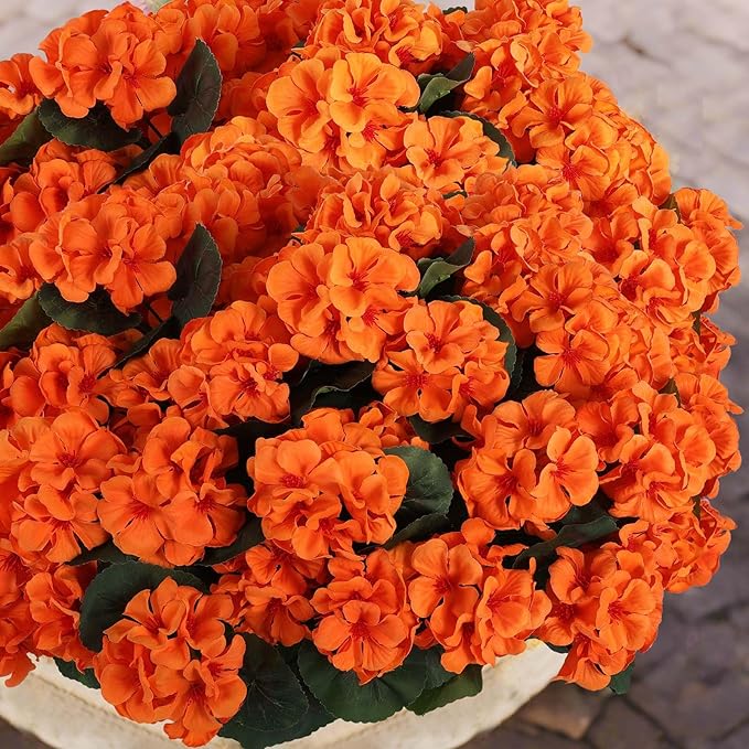 Hananona 12 Pcs Artificial Geranium Flowers - Image 7